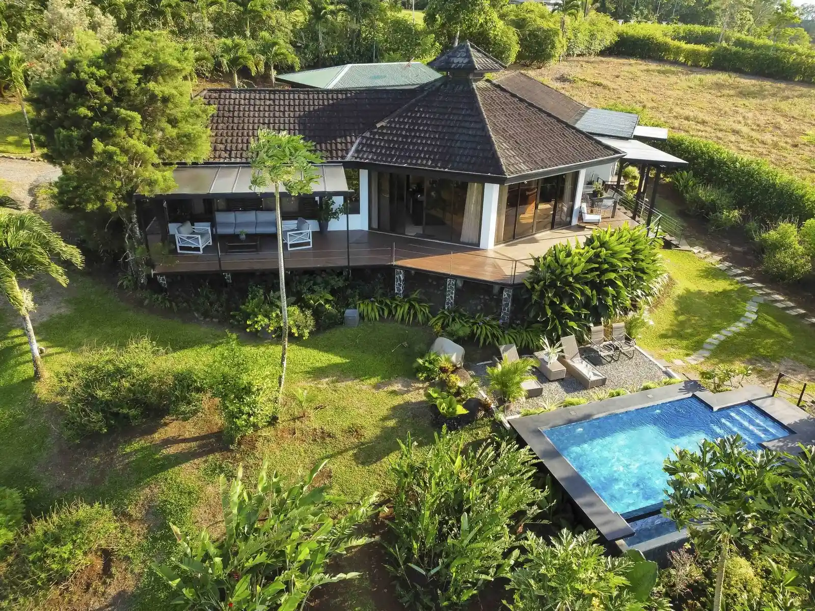Aerial view of Arenal Kabata Luxury Home