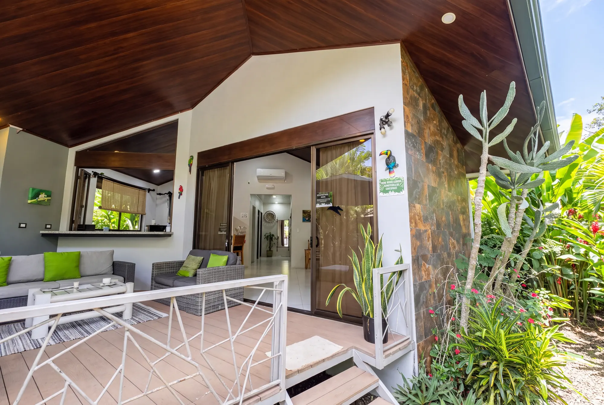 Heliconias Home facade and terrace